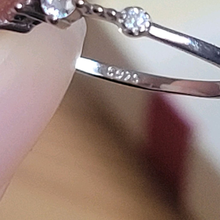 925 은반지 14호 실버 지르콘 큐빅 반지 이미지