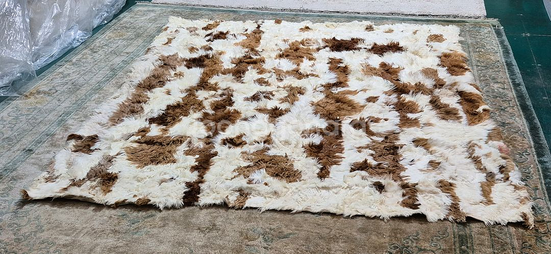 페루 대형 핸드메이드 베이비 알파카 카페트 - PR106 ---4