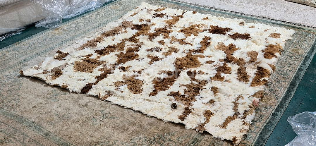 페루 대형 핸드메이드 베이비 알파카 카페트 - PR106 ---1