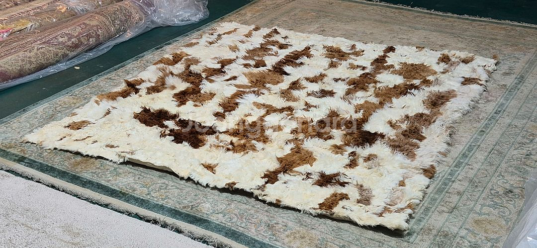 페루 대형 핸드메이드 베이비 알파카 카페트 - PR106 ---3