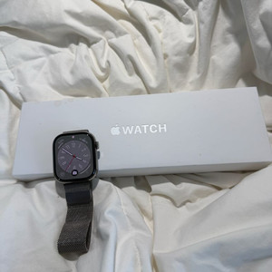 애플워치 11 셀룰러 내추럴 티타늄, 46mm, 내추럴 밀레니즈 루프 애케플