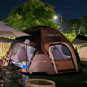 캠프타운 빅돔s 초코 캠핑 텐트 팝니다 이미지