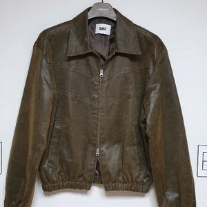 DuST 남성 브라운 레더 자켓 F