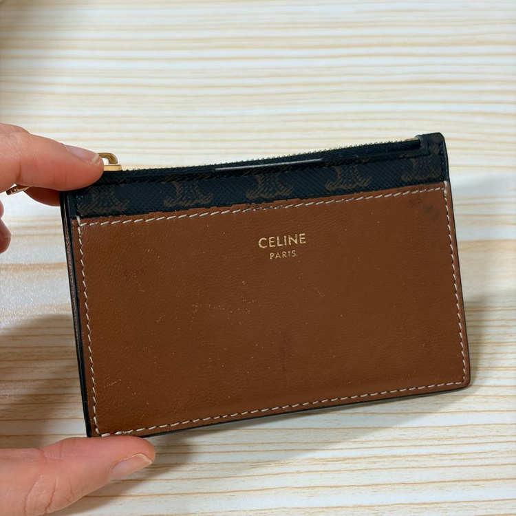 셀린느 트리오페 지퍼 카드지갑--4