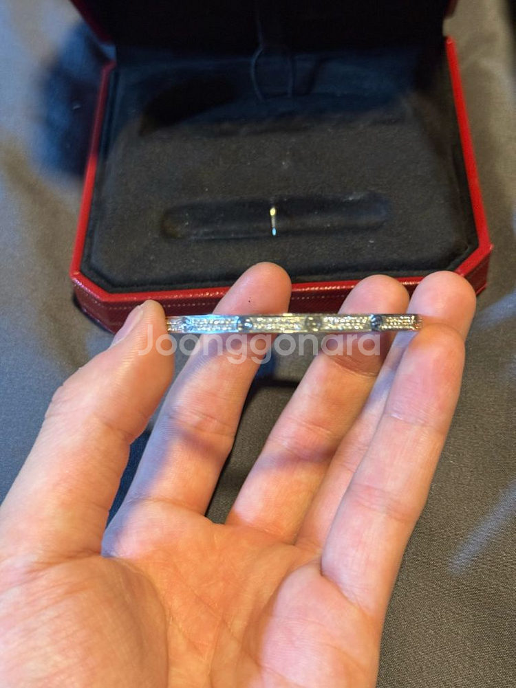 18k 천연다이아 팔찌--1