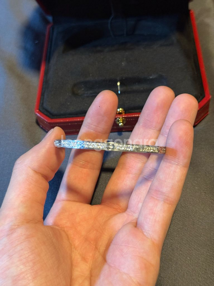 18k 천연다이아 팔찌--2