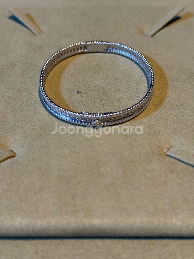 18k 천연다이아 팔찌--0