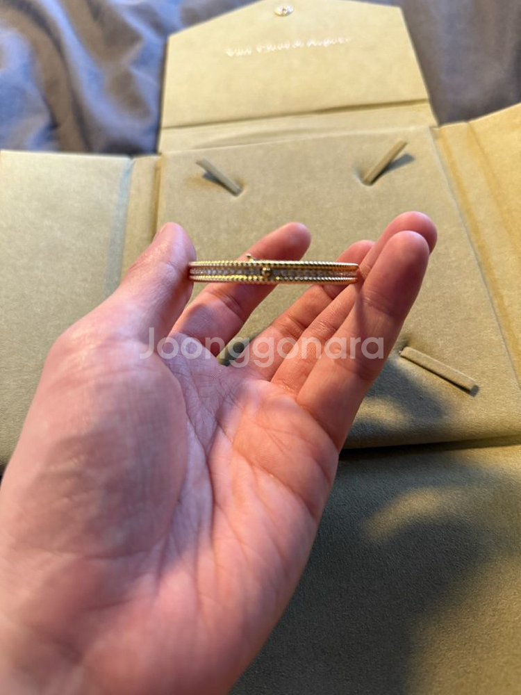 18k 천연다이아 팔찌--1