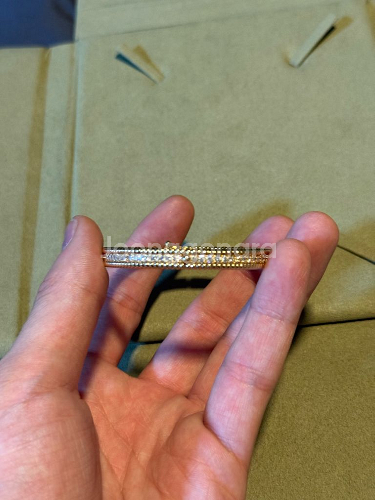 18k 천연다이아 팔찌--1