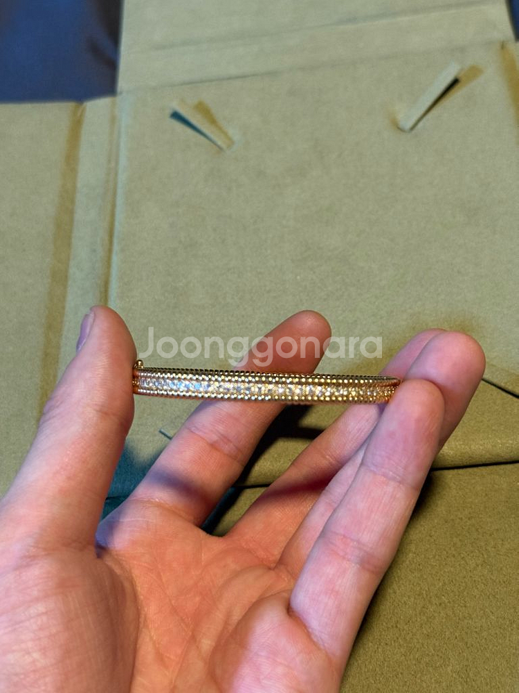 18k 천연다이아 팔찌--2