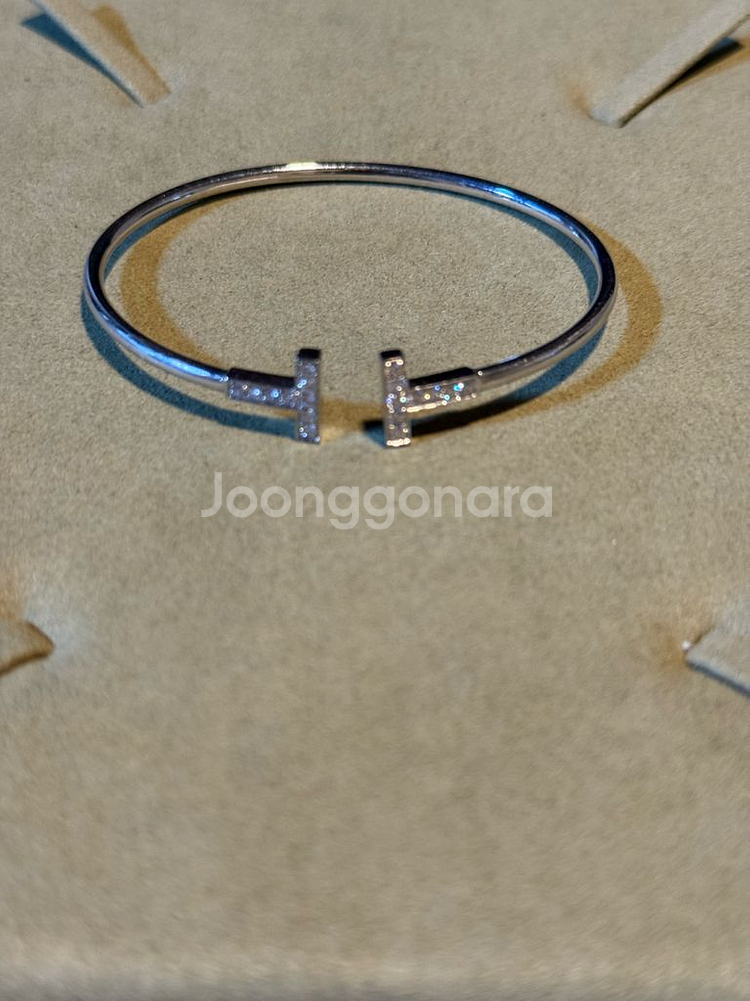 18k 천연다이아 팔찌--0