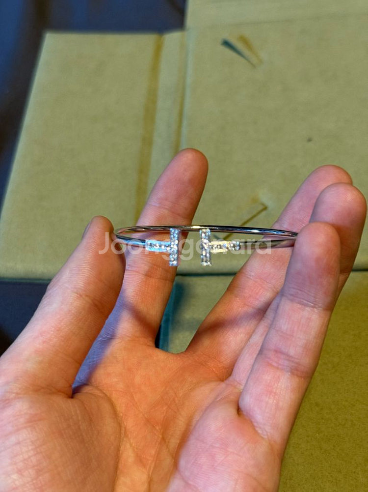 18k 천연다이아 팔찌--1