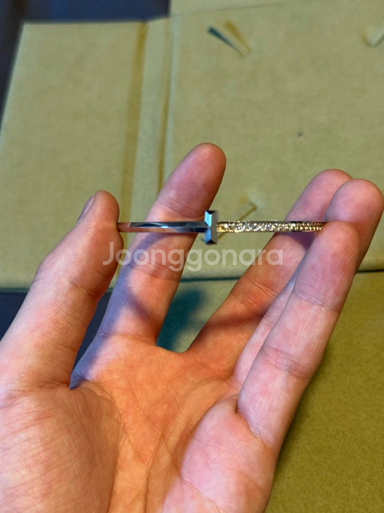 18k 천연다이아 팔찌--1