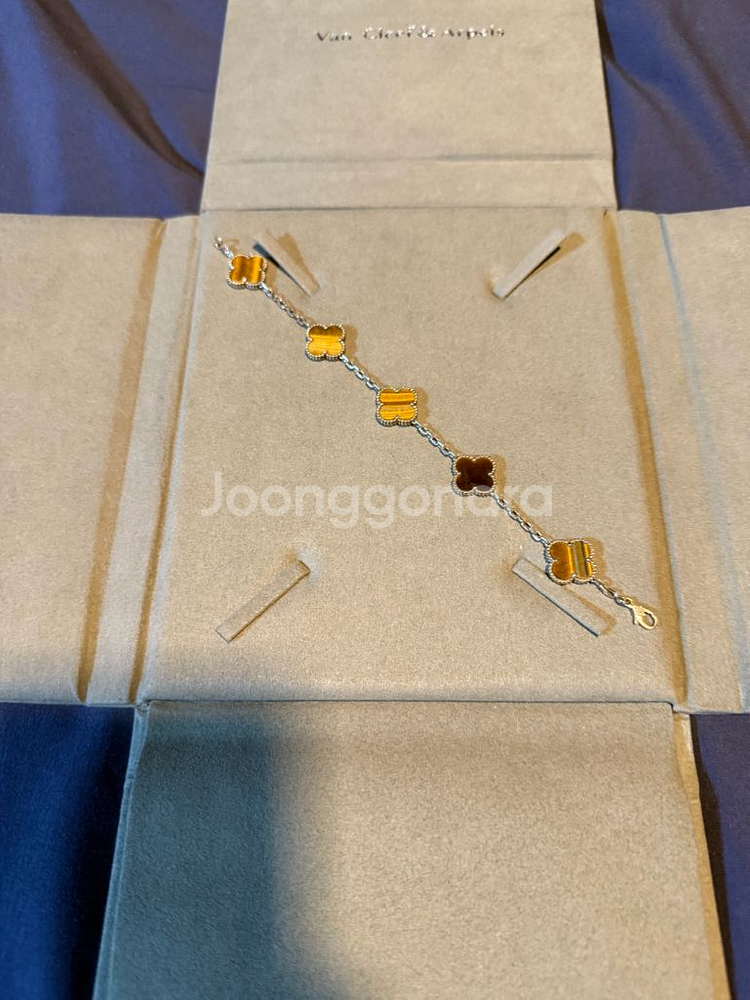 18k 원석(타이거아이) 팔찌--0