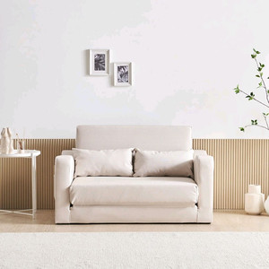 수오 로즈망 방수가죽 접이식 소파베드 2인용