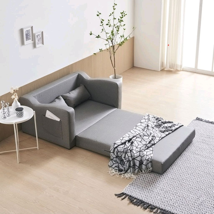 수오 로즈망 방수가죽 접이식 소파베드 2인용--2