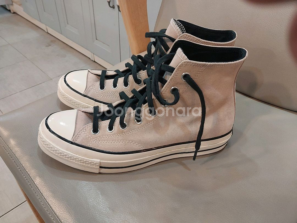 컨버스 척 70 하이 스웨이드 실트 레드 260mm 택포3만--0