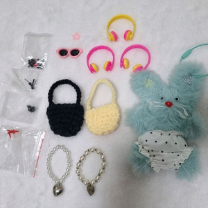 모루인형 키링 , 부자재 , 모루인형 가방