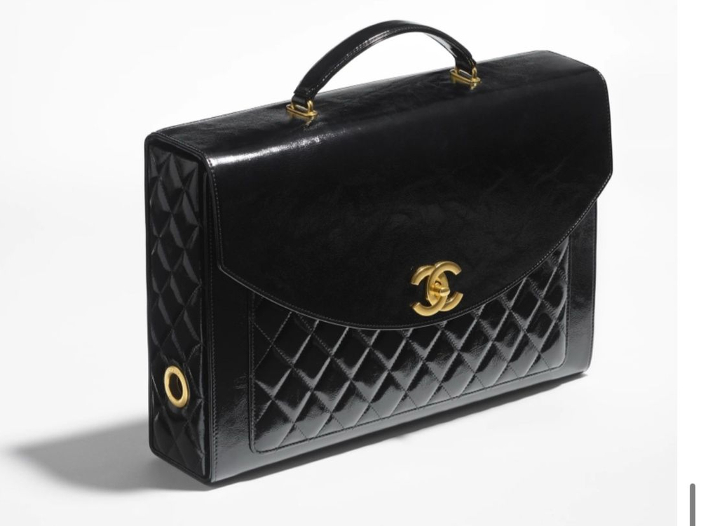 샤넬 브리프케이스 램스킨 서류가방--1