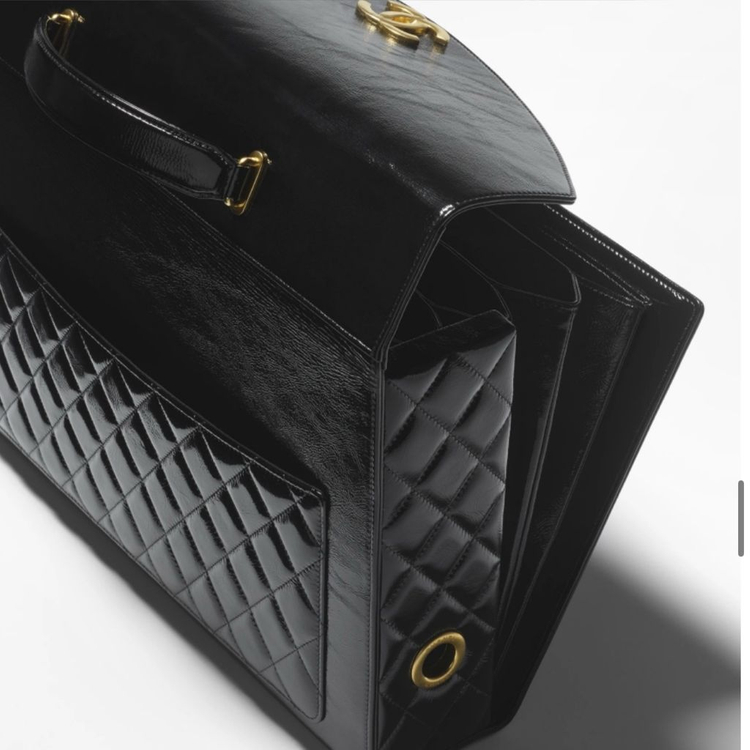 샤넬 브리프케이스 램스킨 서류가방--3