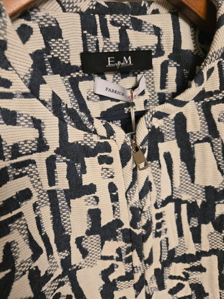 23 미샤 EBM 트위드 자켓 프랑스 패브릭 자카드--1