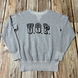 더블웍스 by 웨어하우스 펠트 프린팅 스웻셔츠 그레이 색상 L 사이즈