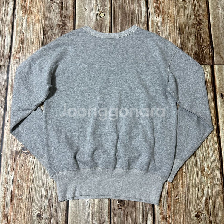 더블웍스 by 웨어하우스 펠트 프린팅 스웻셔츠 그레이 색상 L 사이즈--1