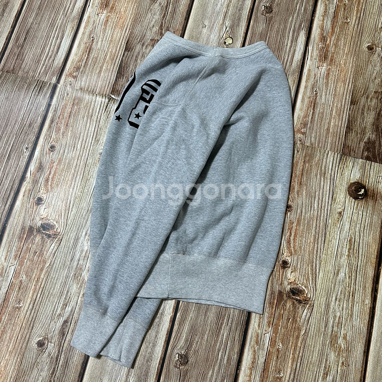 더블웍스 by 웨어하우스 펠트 프린팅 스웻셔츠 그레이 색상 L 사이즈--2