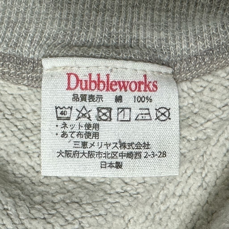 더블웍스 by 웨어하우스 펠트 프린팅 스웻셔츠 그레이 색상 L 사이즈--9