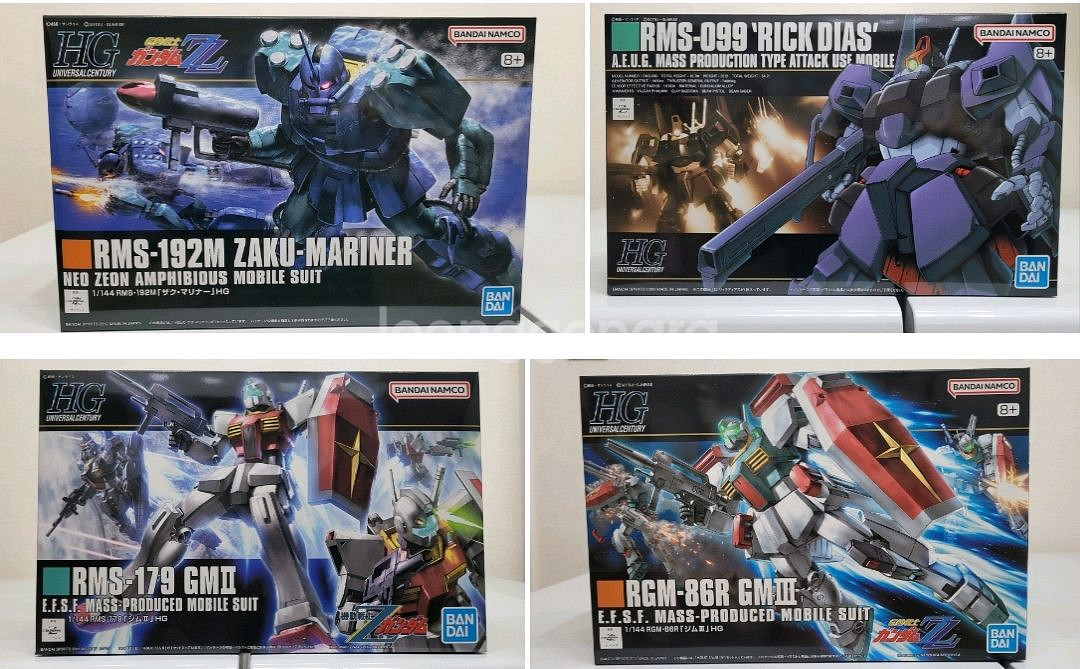 반다이 건담 HG,HGUC 제타건담,더블제타,유니콘건담--3