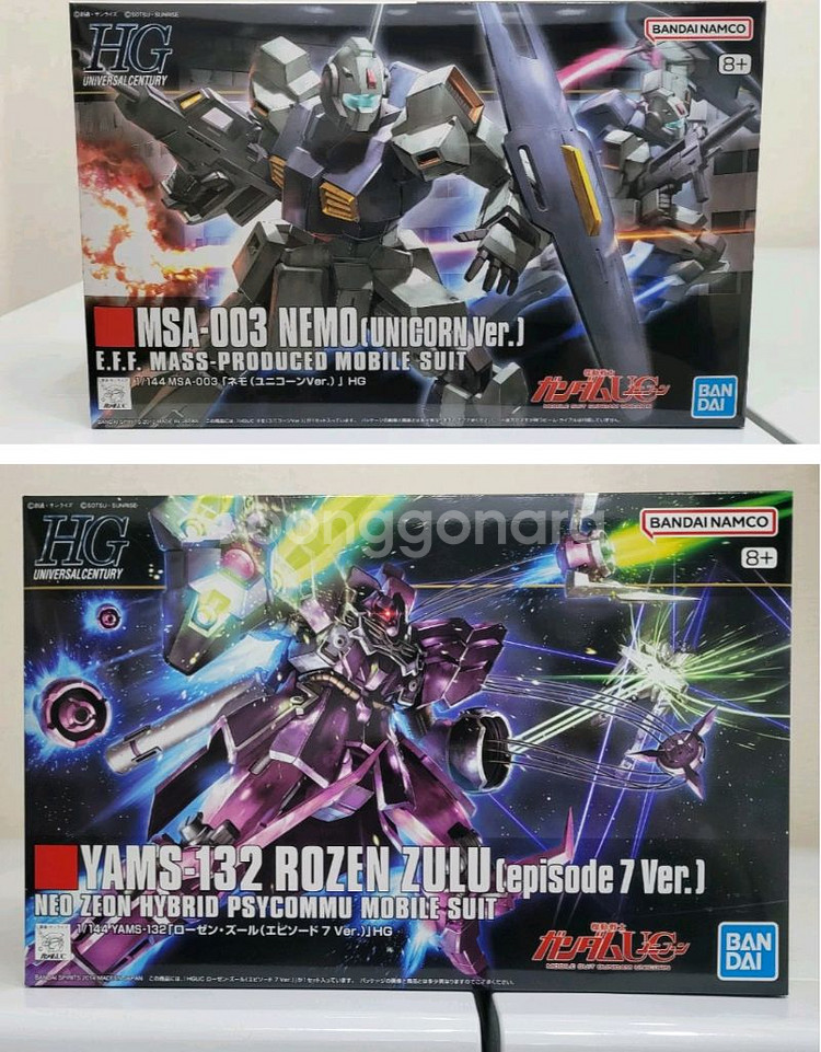 반다이 건담 HG,HGUC 제타건담,더블제타,유니콘건담--8