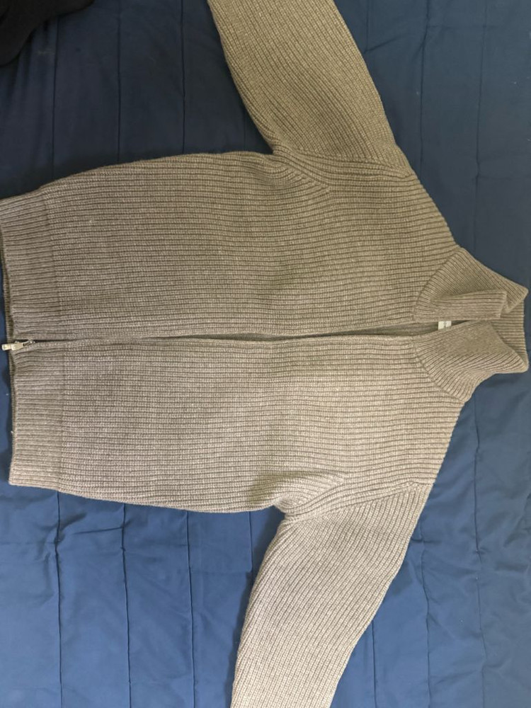 유니온블루 SOMERSET 니트 집업 (샌드베이지) m--1