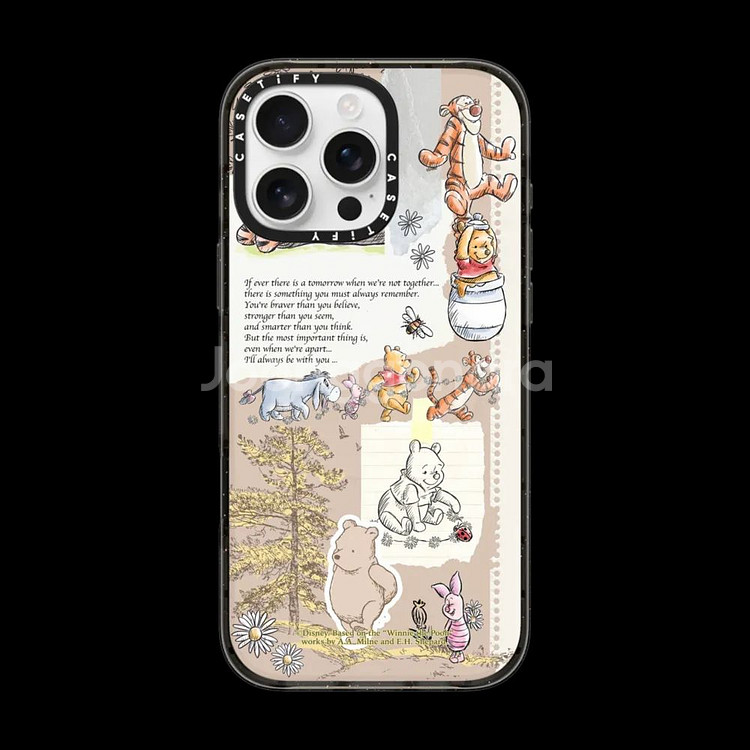 디즈니 곰돌이 푸 케이스티파이 아이폰15프로 케이스--2