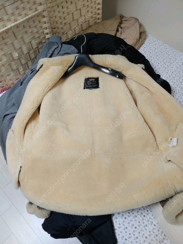 알파인더스트리 B-6(b6) 리얼항공무스탕 텝M(실사이즈 95~슬림97) 이미지