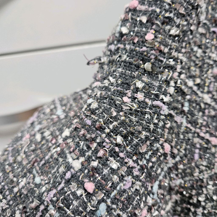 프렌치캣 145 프랜치캣 145 트위드 퍼 진주 가방 원피스--2