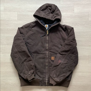 칼하트 j130 DKB 다크 브라운 액티브 자켓 샌드스