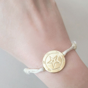 디올 팔찌 코튼 화이트 골드 스타 팔찌 브레이슬릿