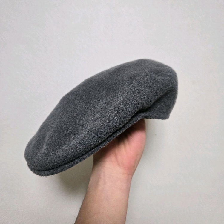 캉골 그레이 울 헌팅캡 이미지