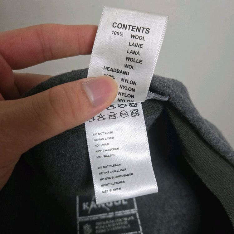 캉골 그레이 울 헌팅캡 이미지