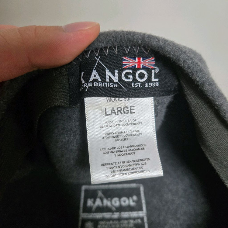 캉골 그레이 울 헌팅캡 이미지