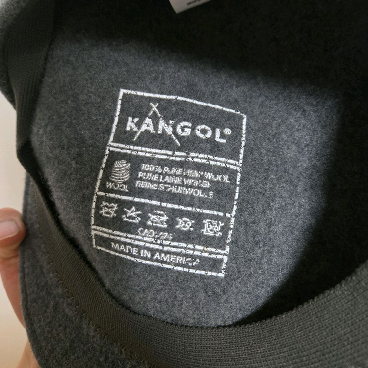 캉골 그레이 울 헌팅캡 이미지