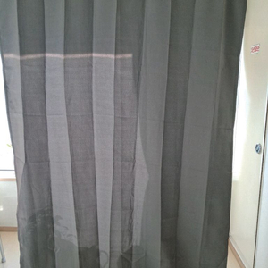 그레이 스트라이프 암막커튼 2장 1세트