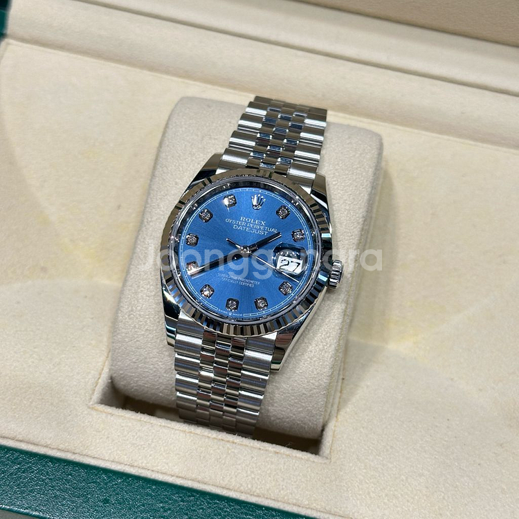 롤렉스 데이트저스트 청판 10P 36mm 126234g 2021년 국내 풀셋--1