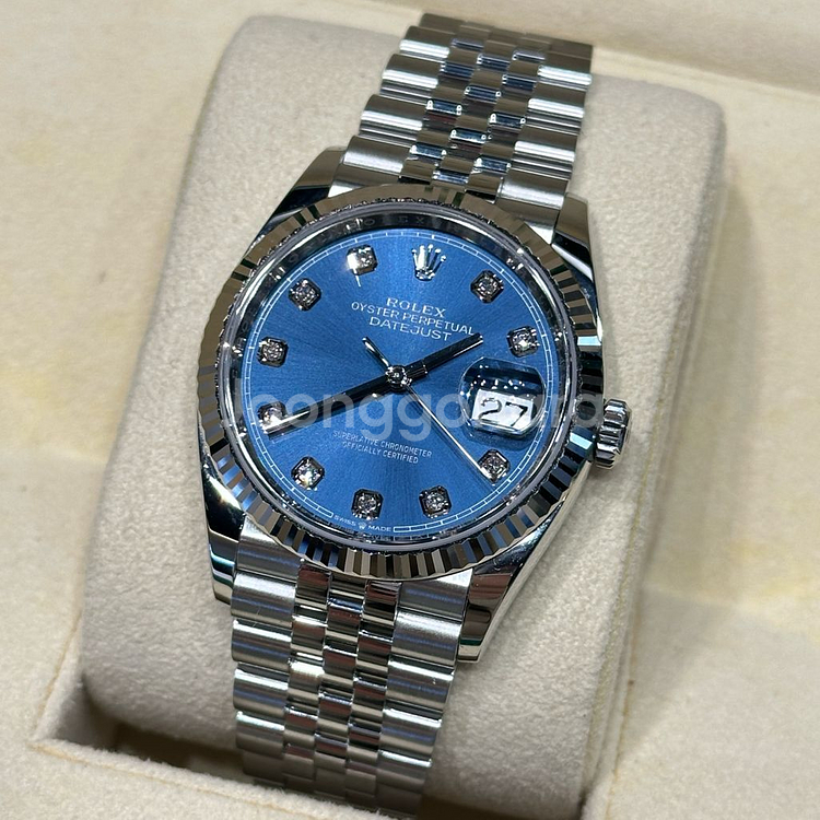롤렉스 데이트저스트 청판 10P 36mm 126234g 2021년 국내 풀셋--0