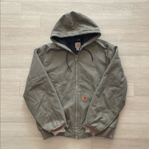 칼하트 j130 LBR 라이트브라운 액티브 자켓 샌드스