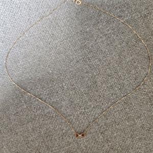 디디에두보 14k, 40cm, 미니 다이아몬드 목걸이