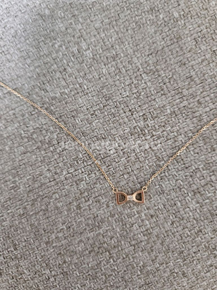 디디에두보 14k, 40cm, 미니 다이아몬드 목걸이--1