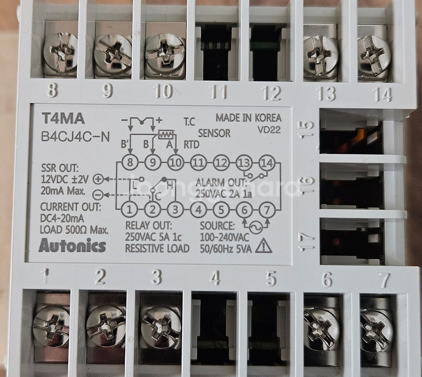 오토닉스 T4MA-B4CJ4C-N 디지털 설정형 온도컨트롤러 새제품--2