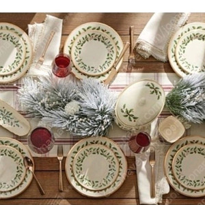 새제품 레녹스 홀리데이 금장 그릇 크리스마스 파티(+멸치육수/비빔양념)