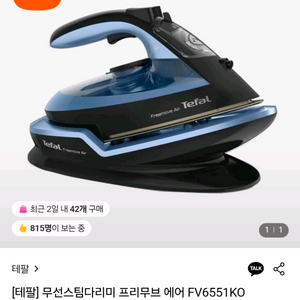 [새상품] 테팔 무선 스팀다리미